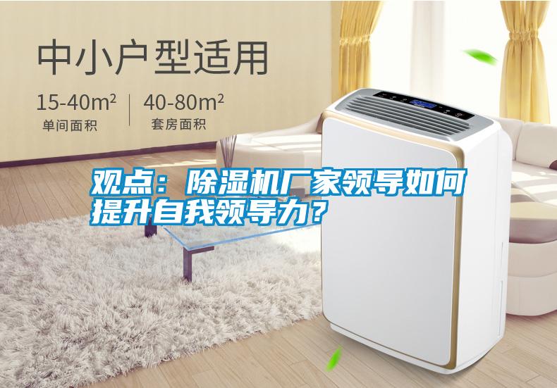 觀點:除濕機廠家領導如何提升自我領導力?