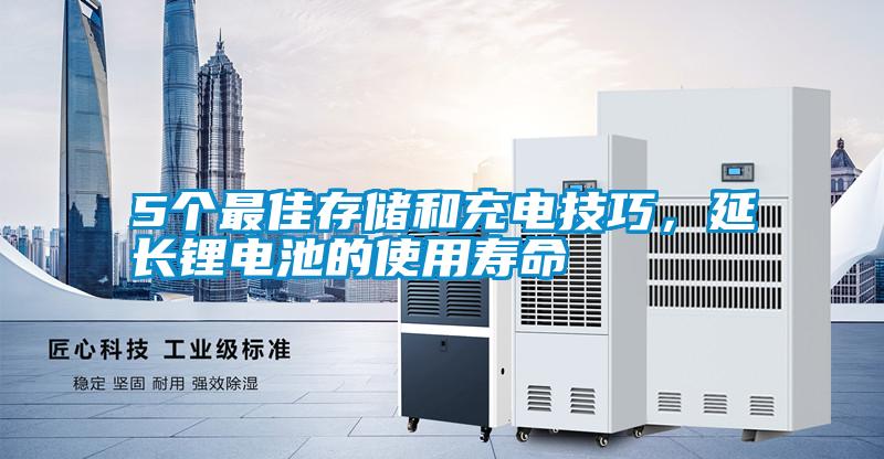 5個最佳存儲和充電技巧，延長鋰電池的使用壽命