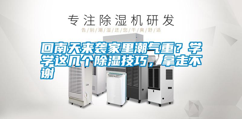 回南天來襲家里潮氣重?學(xué)學(xué)這幾個除濕技巧,拿走不謝