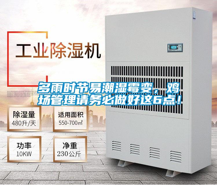 多雨時(shí)節(jié)易潮濕霉變,雞場管理請務(wù)必做好這6點(diǎn)!