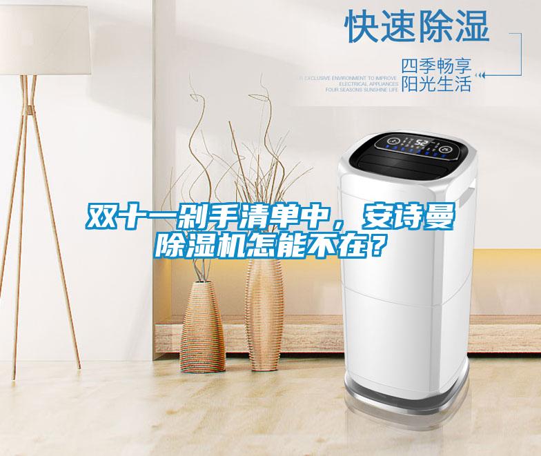 雙十一剁手清單中,安詩曼除濕機怎能不在?