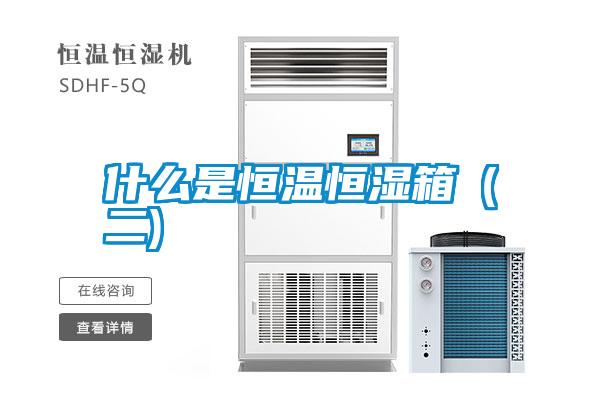 什么是恒溫恒濕箱(二)