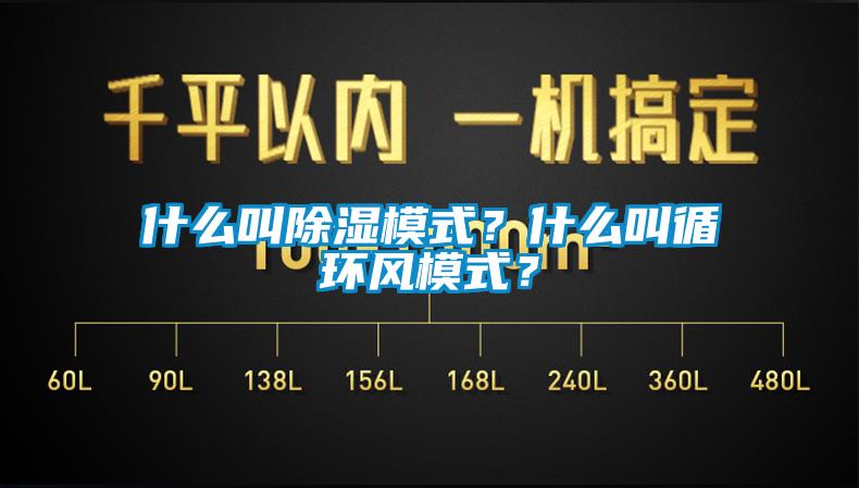 什么叫除濕模式？什么叫循環風模式？