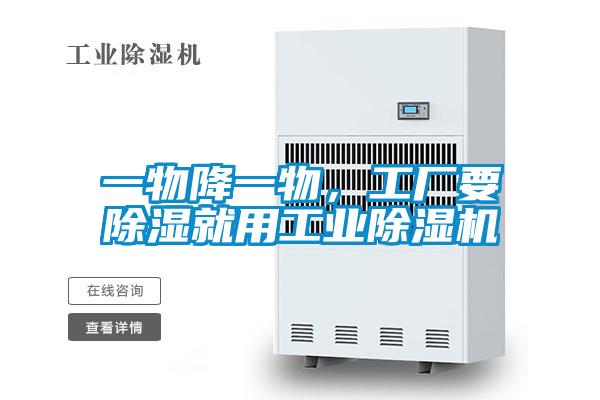 一物降一物,工廠要除濕就用工業(yè)除濕機