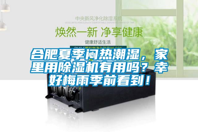 合肥夏季悶熱潮濕，家里用除濕機有用嗎？幸好梅雨季前看到！