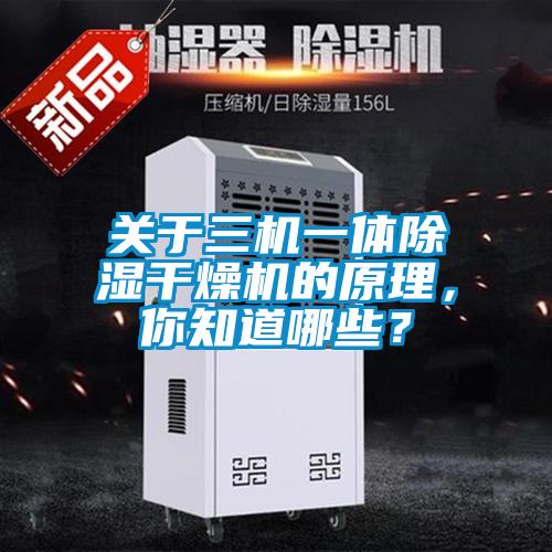 關于三機一體除濕干燥機的原理，你知道哪些？