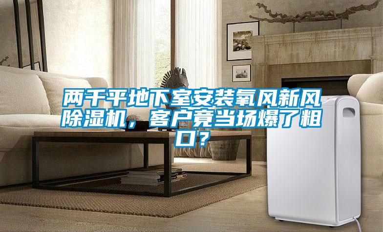 兩千平地下室安裝氧風(fēng)新風(fēng)除濕機(jī),客戶竟當(dāng)場(chǎng)爆了粗口?
