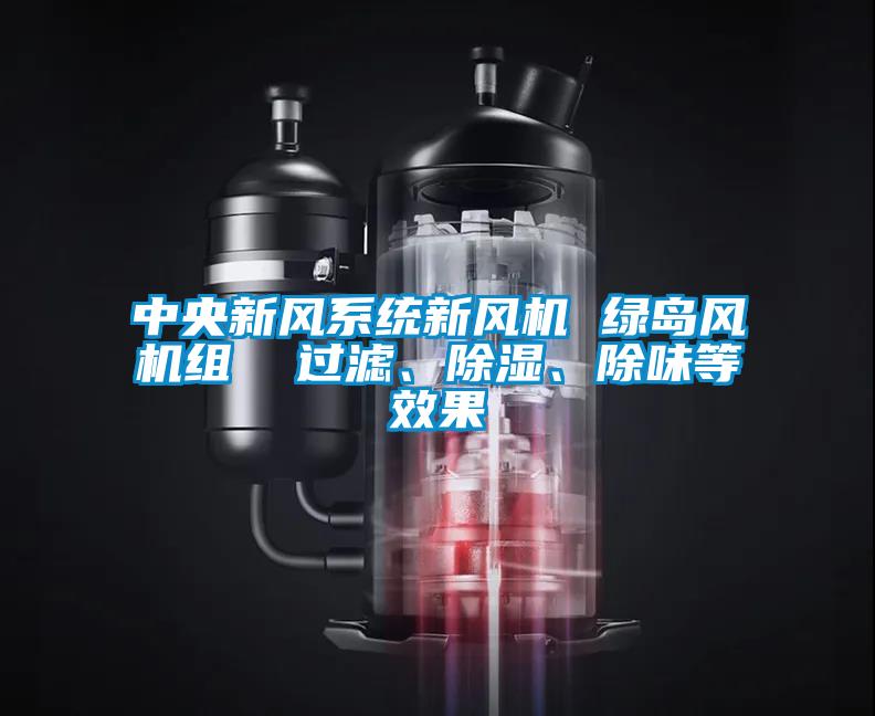 中央新風系統新風機 綠島風機組 過濾、除濕、除味等效果