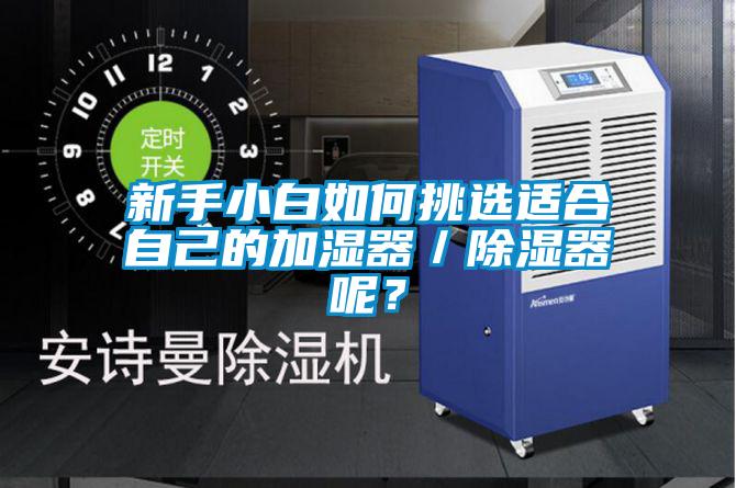新手小白如何挑選適合自己的加濕器/除濕器呢?