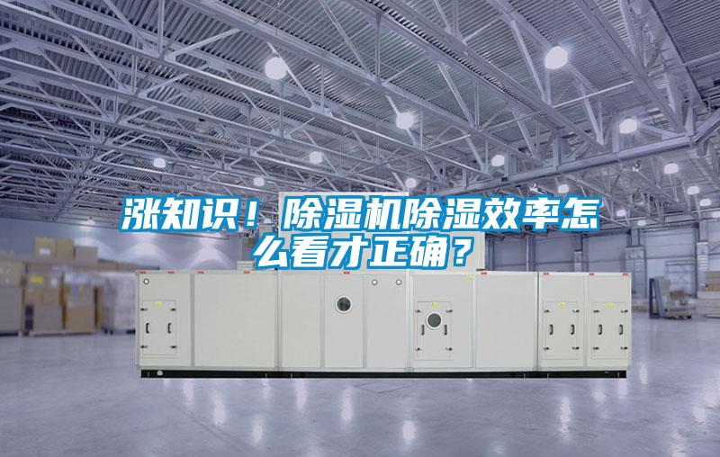 漲知識!除濕機(jī)除濕效率怎么看才正確?