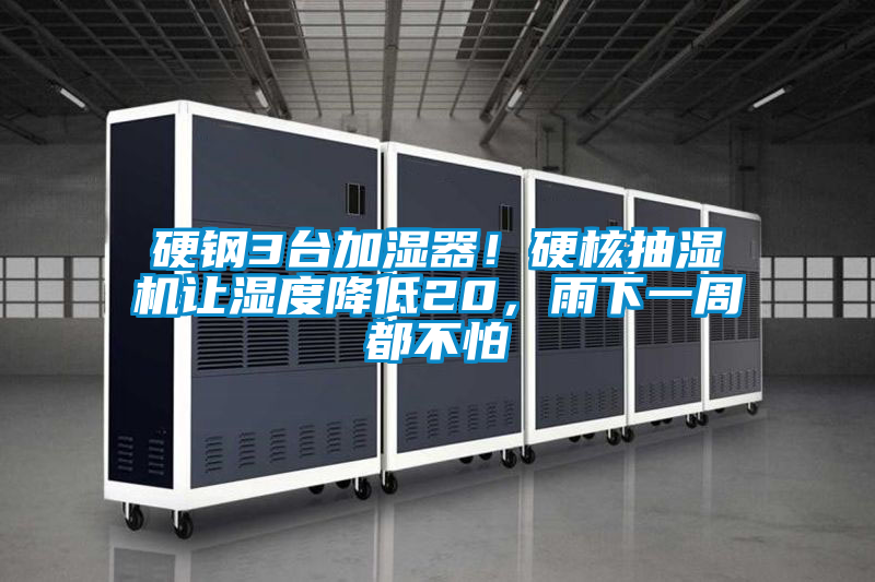 硬鋼3臺加濕器！硬核抽濕機讓濕度降低20，雨下一周都不怕