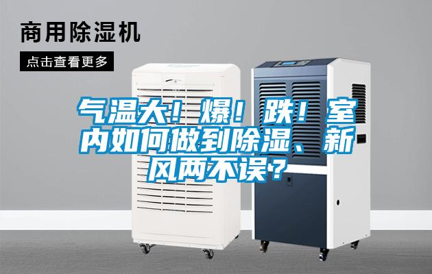 氣溫大！爆！跌！室內如何做到除濕、新風兩不誤？