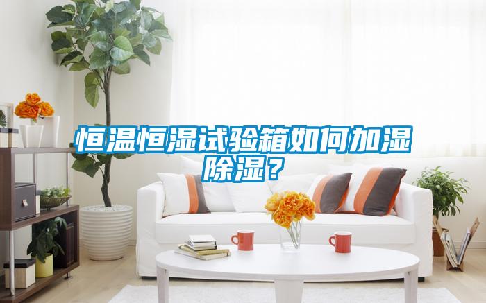 恒溫恒濕試驗箱如何加濕除濕？