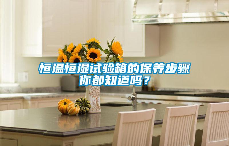 恒溫恒濕試驗(yàn)箱的保養(yǎng)步驟你都知道嗎?
