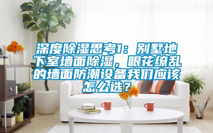 深度除濕思考1:別墅地下室墻面除濕,眼花繚亂的墻面防潮設備我們應該怎么選?