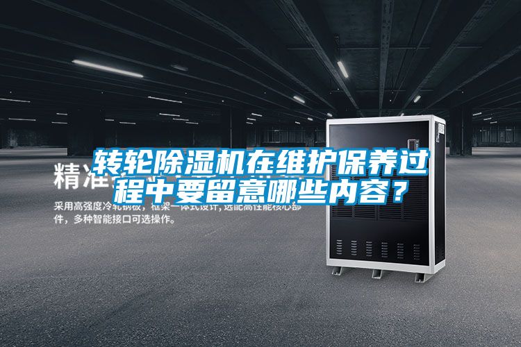 轉(zhuǎn)輪除濕機在維護(hù)保養(yǎng)過程中要留意哪些內(nèi)容?
