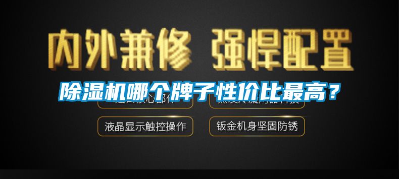 除濕機哪個牌子性價比最高?