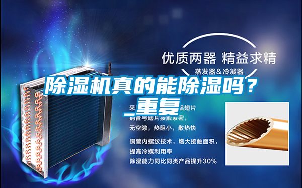 除濕機真的能除濕嗎？_重復
