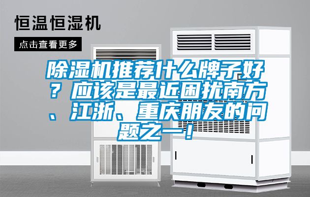 除濕機推薦什么牌子好？應該是最近困擾南方、江浙、重慶朋友的問題之一！