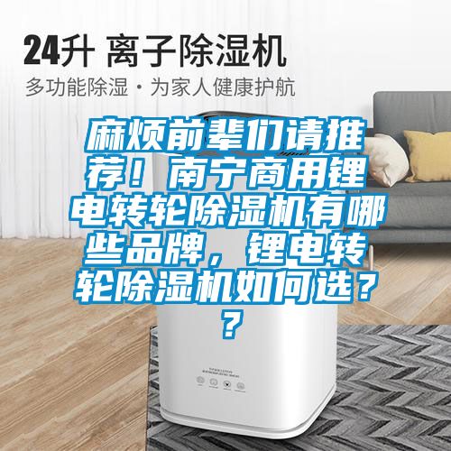 麻煩前輩們請推薦!南寧商用鋰電轉(zhuǎn)輪除濕機有哪些品牌,鋰電轉(zhuǎn)輪除濕機如何選??